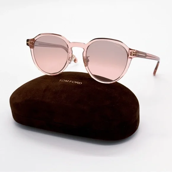 NEW TOM FORD WOMEN ROUND SUNGLASSES PINK TOM FORD EYEWEAR MOIRA SUNGLASSES | TOM FORD Fashion main image 2